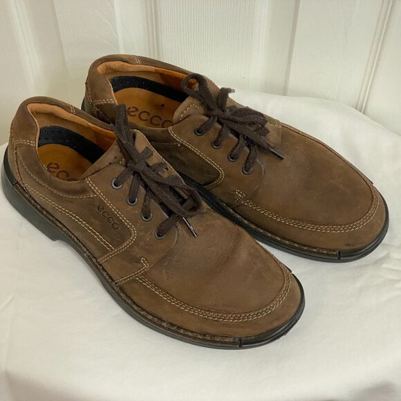 Men’s Ecco Fusion ii Tie Cocoa Brown Leather - Picture 1 of 5